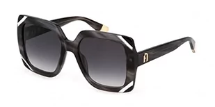 Furla Okulary damskie, Shiny Striped Grey, 54 - Okulary przeciwsłoneczne - miniaturka - grafika 1