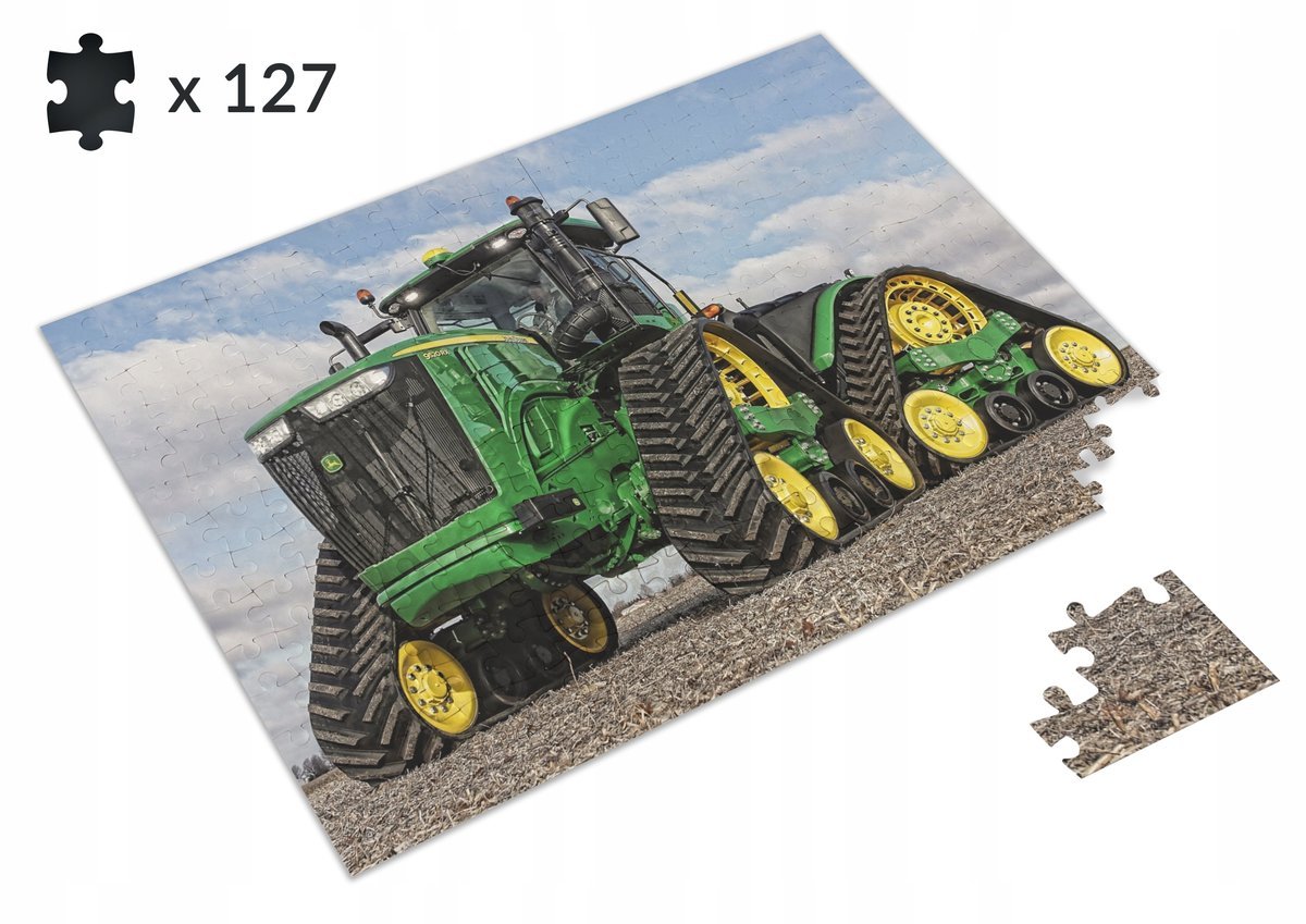 Puzzle John Deere Traktor Prezent + IMIĘ DZIECKA