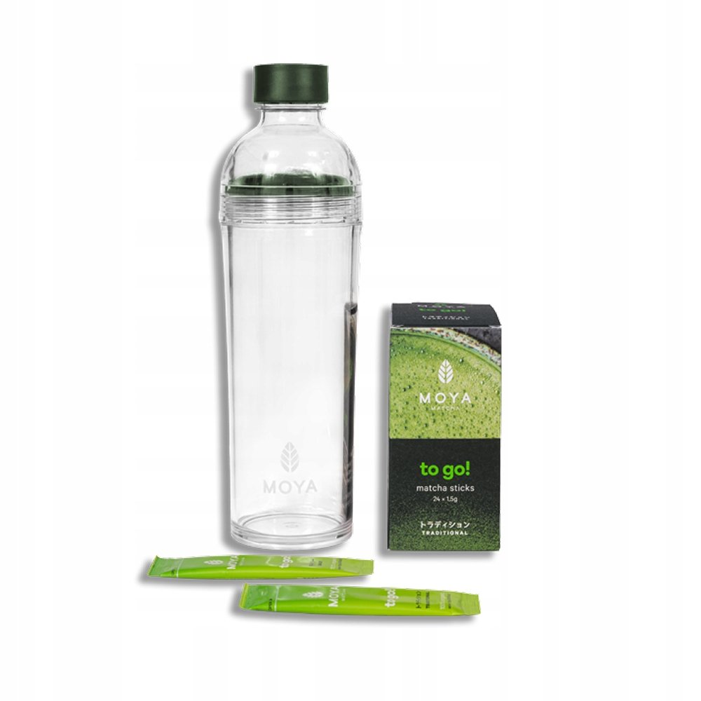 Zestaw Moya Matcha Tradycyjna To Go! z shakerem 48 x 1,5g