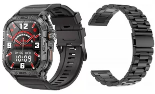 GlacierX Lhotse Black + Pasek metalowy - Smartwatch - miniaturka - grafika 1