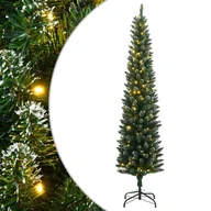 Choinki - vidaXL Sztuczna, smukła choinka, 150 lampek LED, 150 cm - miniaturka - grafika 1
