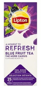 Lipton Czarna aromatyzowana herbata Classic Blue Fruit Tea 25 kopert - Herbata - miniaturka - grafika 1