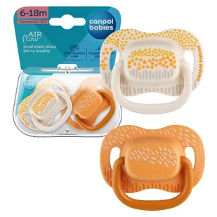 Canpol Babies Silikonowy Smoczek Symetryczny 6-18 m Mountains 2-pack - Smoczki uspokajające - miniaturka - grafika 1