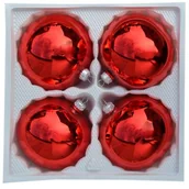 Bombki - Bombka szklana 10 cm 4 szt. GŁADKA - miniaturka - grafika 1