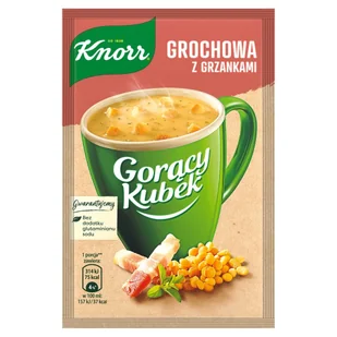 Knorr Gorący Kubek Grochowa z grzankami 21 g - Zupy w płynie - miniaturka - grafika 1