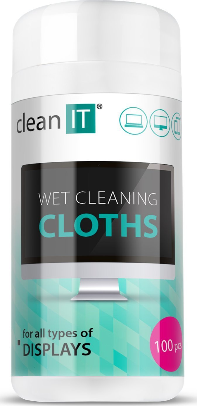 Clean it CLEAN IT Vlhčené čisticí utěrky na obrazovky 100 ks CL-141