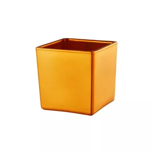 Świecznik kwadrat Ambition Gold Deco 10cm złoty - Świeczniki - miniaturka - grafika 1