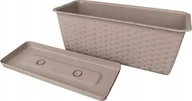 Donice - Prosperplast RATOLLA CASE P Doniczka 39,1x17,3x15cm mocca ISR400P - miniaturka - grafika 1