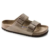 Klapki i japonki męskie - Klapki Birkenstock Arizona Soft Footbed Oiled Leather Tabacco Brown narrow wąskie damskie/męskie (0552813) - miniaturka - grafika 1