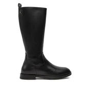 Kozaki damskie - Kozaki Tommy Hilfiger T4A6-33591-0092999 S Czarny - miniaturka - grafika 1