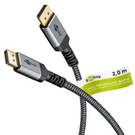 Kable komputerowe i do monitorów - Goobay 75680 kabel DisplayPort 2 m Czarny 75680 - miniaturka - grafika 1