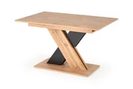 Stoły - Stół Terol rozkładany dąb wotan/czarny - miniaturka - grafika 1
