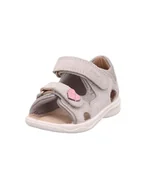Buty dla dziewczynek - Superfit Sandały dziewczęce Polly, jasnoszary różowy 2500, 26 EU - miniaturka - grafika 1