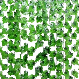 12X Sztuczny Bluszcz Liście Na Balkon Ścianę Roślina Wisząca Dekoracje 27M - Sztuczne kwiaty 12X Sztuczny Bluszcz Liście Na Balkon Ścianę Roślina Wisząca Dekoracje 27M - Sztuczne kwiaty - miniaturka - grafika 1