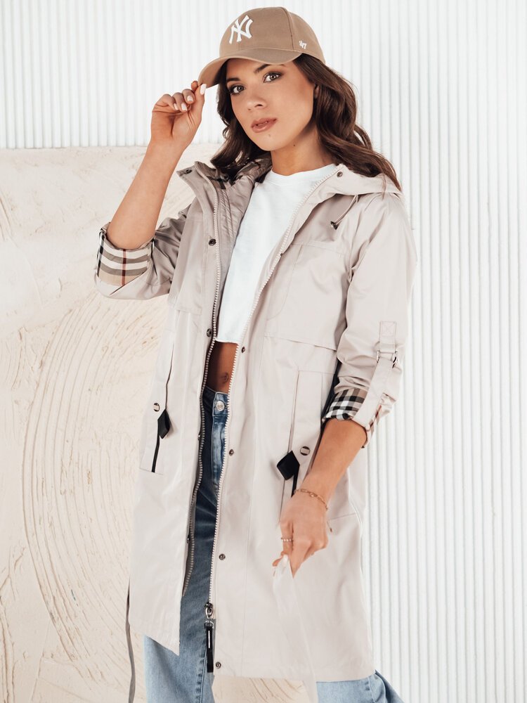 Kurtka damska parka CIVIT ecru Dstreet TY4214-L