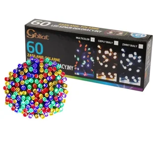 Solarna Girlanda Świetlna 60 LED Multikolor do Dek - Lampy ogrodowe - miniaturka - grafika 1