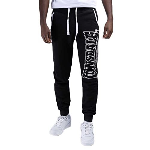 Lonsdale Męskie spodnie do biegania, slim fit Marldon