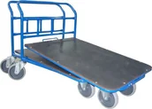 Wózki magazynowe - WiZ Wózek platformowy jednoburtowy, wsuwany. Wym. 1000x600mm - miniaturka - grafika 1