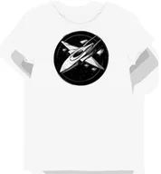 Koszulki i topy damskie - Koszulka damska biała z motywem srebrnego myśliwca kosmicznego XL - miniaturka - grafika 1