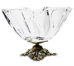 Art-Pol Dekoracja Szkło+Mosiądz 203869 - Tace i patery - miniaturka - grafika 1