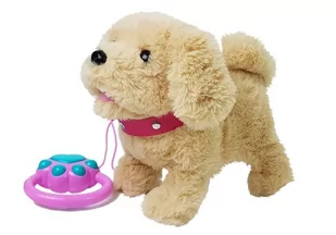 Pluszowy Piesek na Smyczy na Baterie Kremowy Akcesoria - Mały naukowiec - miniaturka - grafika 3