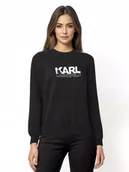 Bluzy damskie - Karl Lagerfeld bluza damska czarna [rozmiar S] - miniaturka - grafika 1