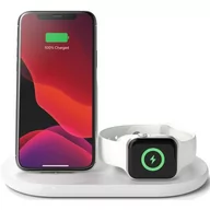 Ładowarki do telefonów - Belkin Ładowarka 3in1 Wireless Charging pad biała - miniaturka - grafika 1