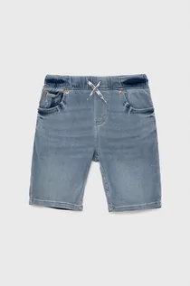 Spodnie i spodenki dla chłopców - Levi's Szorty jeansowe dziecięce regulowana talia - grafika 1