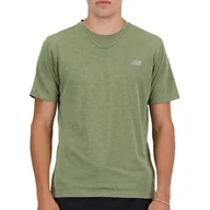 Koszulki męskie - Koszulka New Balance MT41253DEK - zielona - miniaturka - grafika 1