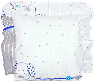 Poduszka bawełniana jaś jasiek dziecięcy antyalergiczna 40x40cm - ZOO NIEBIESKI - Kołdry i poduszki dla dzieci - miniaturka - grafika 1