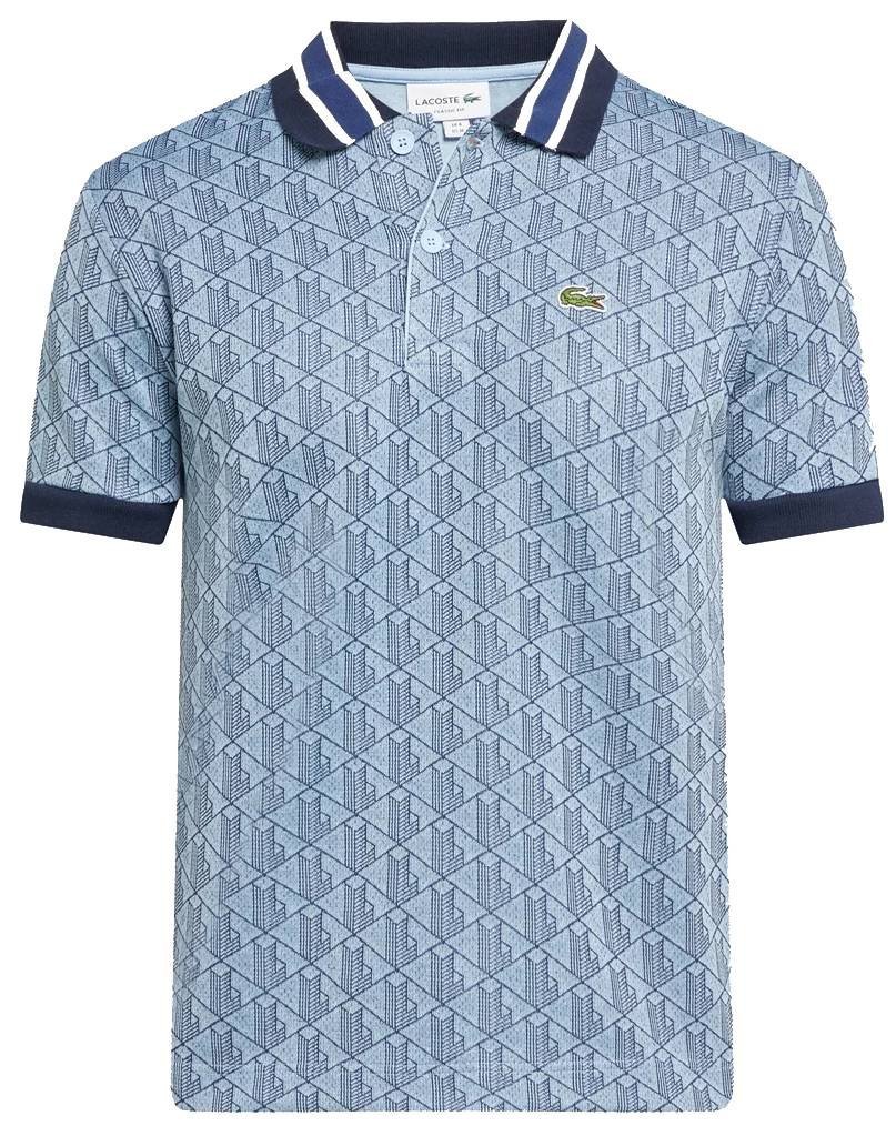 Koszulka męska polo z krótkim rękawem LACOSTE T-shirt z kołnierzem r. L