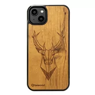 Etui i futerały do telefonów - Drewniane Etui Bewood iPhone 14 Plus JELEŃ IMBUIA - miniaturka - grafika 1