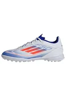 Piłka nożna - adidas Unisex F50 League Buty piłkarskie buty do gry w murawę, Ftwr biały słoneczny czerwony jasny niebieski, 46 EU - miniaturka - grafika 1
