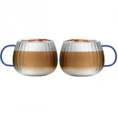 Szklanki - Vialli Design Komplet szklanek z niebieskim uchem Tulip 1180 2 x 350 ml - miniaturka - grafika 1