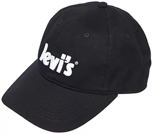 Levi's Kids LAN plakat logo czapka, czarny, 8/20 - Czapki dla dzieci - miniaturka - grafika 1