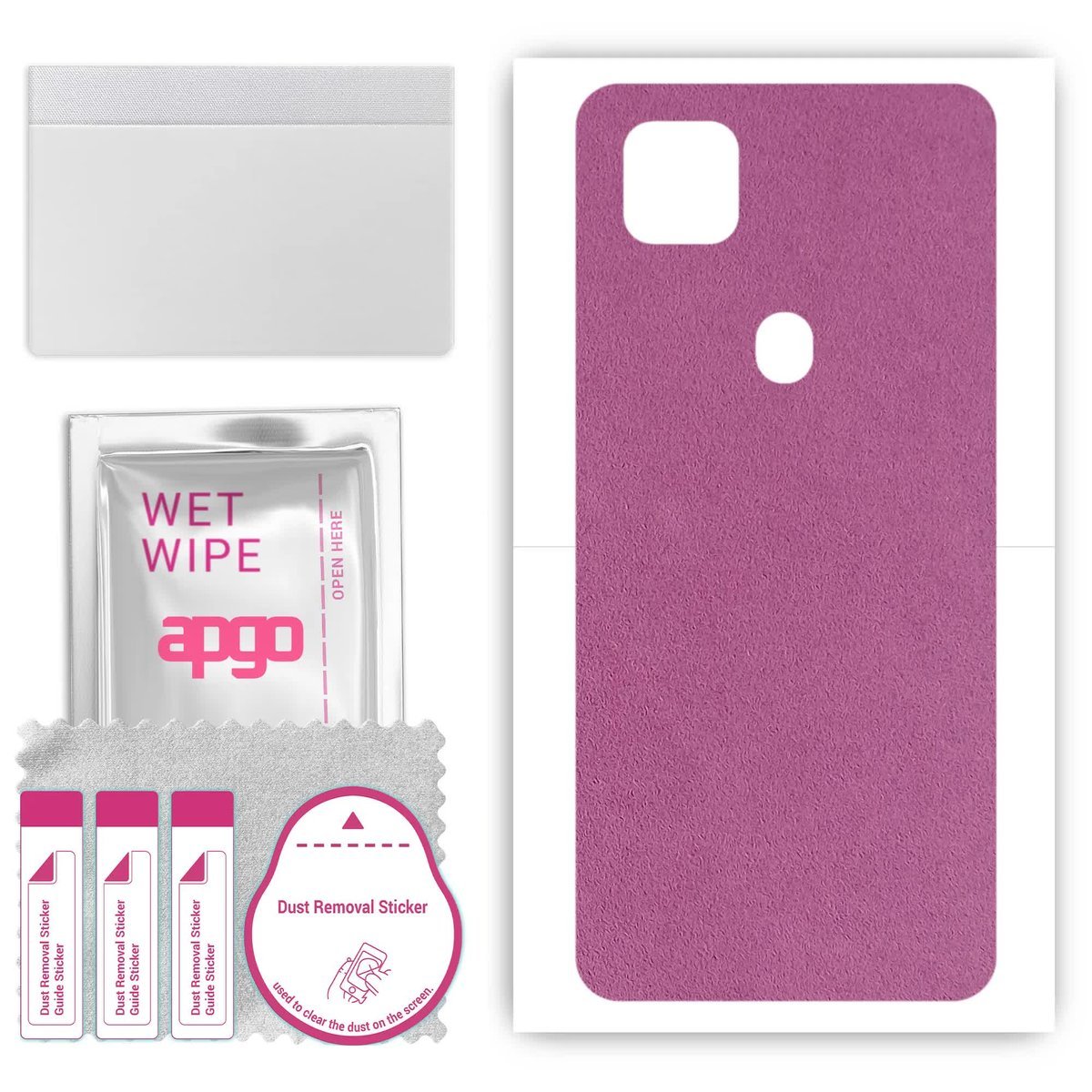 Folia naklejka skórka strukturalna na TYŁ Zamsz do ZTE Blade 10 Smart - Zamsz Fioletowy - apgo SKINS