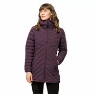 Płaszcze damskie - Damski płaszcz puchowy Jack Wolfskin ATHLETIC DOWN COAT W grapevine - XS - miniaturka - grafika 1