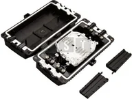 Kable światłowodowe - Mufa światłowodowa płaska przelotowa do 24 spawów KOMPLETNA w pełni wyposażona: tacki spawów, oslonki spawow, elementy montażowe, oslonki termokurczliwe ALANTEC - miniaturka - grafika 1