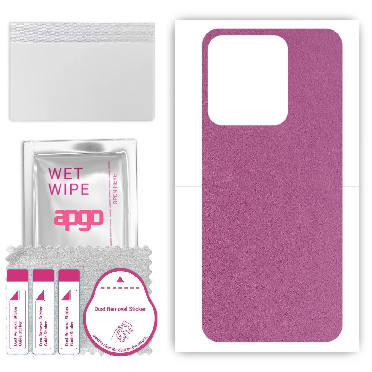 Folia naklejka skórka strukturalna na TYŁ Zamsz do Tecno Spark 8C - Zamsz Fioletowy - apgo SKINS