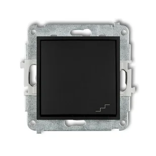 Karlik Mechanizm łącznika schodowego w stylu amerykańskim czarny mat MINI - Wyłączniki światła i elektryczne - miniaturka - grafika 2