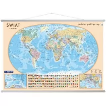 Świat. Mapa ścienna - Pomoce naukowe - miniaturka - grafika 1
