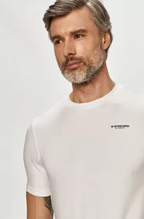 G-Star Raw T-shirt D19070.C723 kolor biały gładki - Koszulki męskie - miniaturka - grafika 1