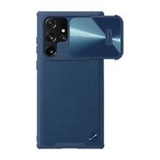 Etui i futerały do telefonów - Etui Nillkin CamShield Leather do Samsung Galaxy S22 Ultra (niebieskie) - miniaturka - grafika 1