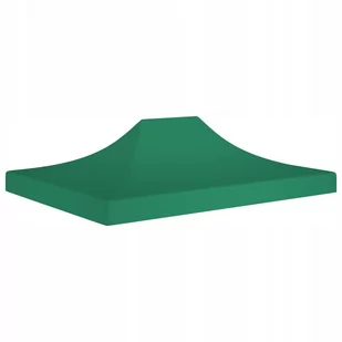 vidaXL Dach do namiotu imprezowego, 4 x 3 m, zielony, 270 g/m - Pawilony ogrodowe - miniaturka - grafika 1