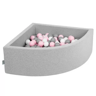 KiddyMoon, suchy basen z 200 kulkami, trójkątny - Suche baseny - miniaturka - grafika 1