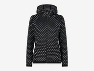 Kurtki damskie - CMP Damska kurtka polarowa Knit Tech z stałym kapturem, antracytowo-biała, 52 - miniaturka - grafika 1