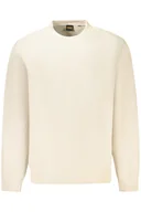 Bluzy męskie - BLUZA HUGO BOSS BEZ ZAMKA MĘSKA BEŻOWA - miniaturka - grafika 1