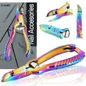 Akcesoria do paznokci - Cążki cęgi do grubych wrastających paznokci skórek obcinaczki nożyczki manicure gabinet SPA wielokolorowe - miniaturka - grafika 1