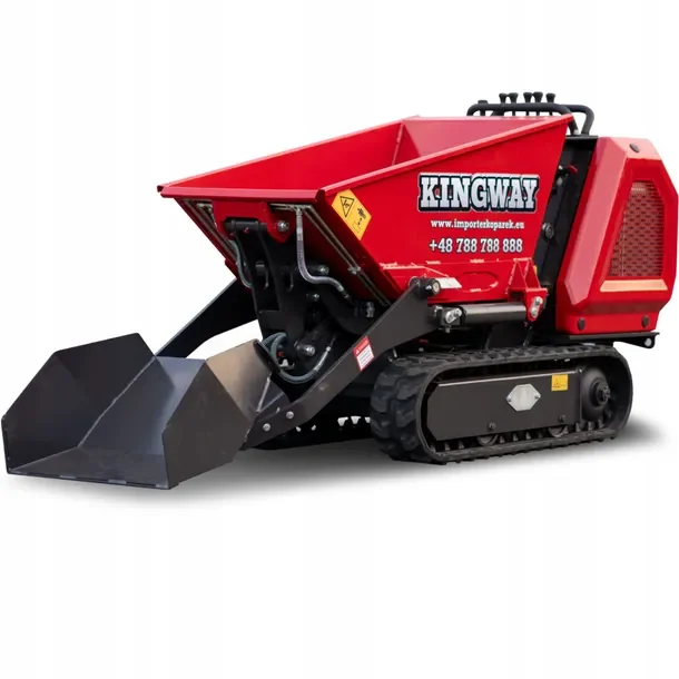 Taczka spalinowa gąsienicowa 800KG KINGWAY 540L 179cm BRIGGS&STRATTON NOWA