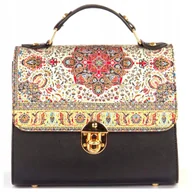 Torebki damskie - Torebka Damska Listonoszka Crossbody Wizytowa Elegancka Ekoskóra Orientalny - miniaturka - grafika 1